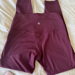 Lululemon maroon leggings